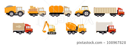 Building and Construction Equipment and Special Machinery Vector Set Building and Construction Equipment and Special Machinery Vector Set 108967828