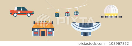China Country Famous Landmark and Building Vector Set China Country Famous Landmark and Building Vector Set 108967852
