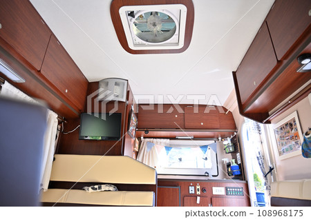 Camper car interior roof vent kitchen 108968175