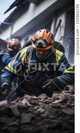 Rescuers search for survivors 108968299