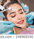 Illustration of a dentist's work.  108968590