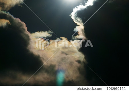 Winter sky sunlight and colored clouds, telephoto, sky limited, 220114pm 108969131