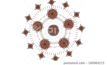 Abstract orange waving grid or mesh of pulsating geometric objects, flowers. Abstract Red Waving Grid Or Mesh Of Pulsating Geometric Objects Use as abstract futuristic environment Abstract orange waving grid or mesh of pulsating geometric objects, flowers. Abstract Red Waving Grid Or Mesh Of Pulsating Geometric Objects Use as abstract futuristic environment 108969215