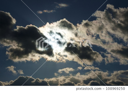 冬日天空陽光和彩雲，長焦，天空有限，220114pm 108969250