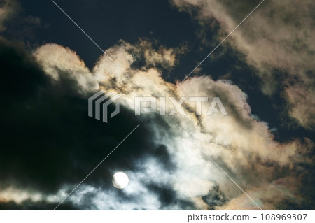 Winter sky sunlight and colored clouds, telephoto, sky limited, 220114pm 108969307