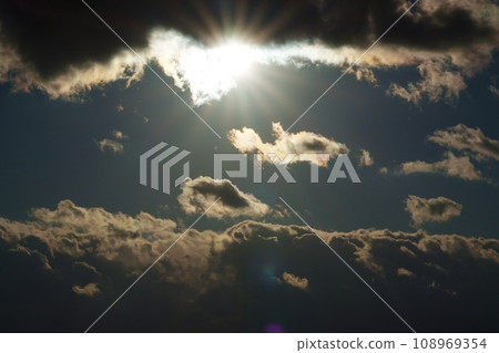 Winter sky sunlight and colored clouds, telephoto, sky limited, 220114pm 108969354