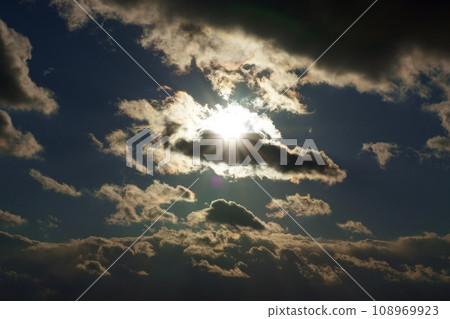 Winter sky sunlight and colored clouds, telephoto, sky limited, 220114pm 108969923