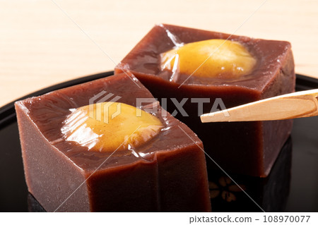 Chestnut yokan (chestnut steamed yokan) Chestnut yokan (chestnut steamed yokan) 108970077