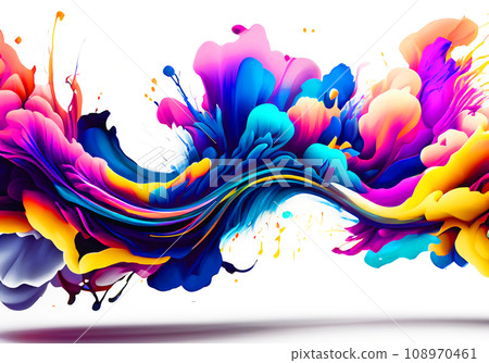Abstract background with colorful particles exploding Abstract background with colorful particles exploding 108970461