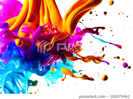 Abstract background with colorful particles exploding Abstract background with colorful particles exploding 108970462