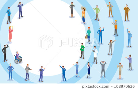 people of various occupations and ages 108970626