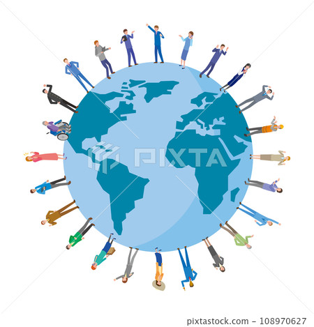 earth and various people 108970627