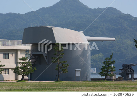 江田島上的帝國海軍戰艦陸奧號主砲（41公分砲） 108970629