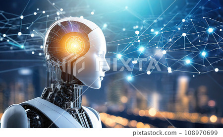 Artificial intelligence image of the near future (AI generated image) 108970699
