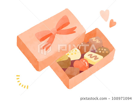 Cute chocolate illustration 108971094