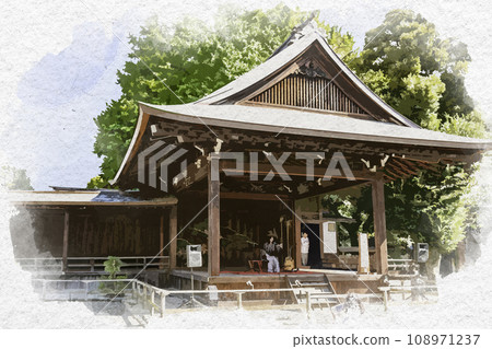 Watercolor style Tokyo Kudan Yasukuni Shrine Noh Theater Chiyoda-ku, Tokyo Watercolor style Tokyo Kudan Yasukuni Shrine Noh Theater Chiyoda-ku, Tokyo 108971237