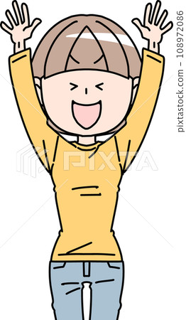 A woman who is a banzai A woman who is a banzai 108972086