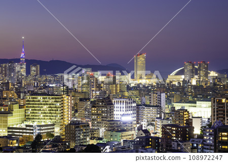 Beautiful night view of Fukuoka (Fukuoka City, Fukuoka Prefecture) 108972247