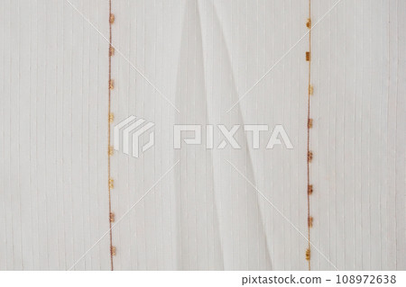 White curtain fabric texture background 108972638