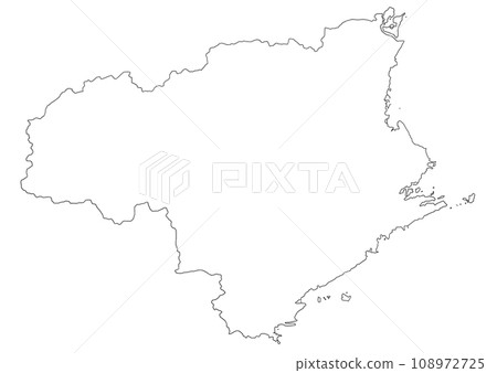 空白地圖德島縣 108972725