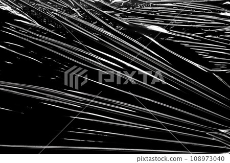 transparent plastic film wrap overlay texture background 108973040