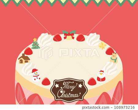Christmas cake frame 2 horizontal 108973216