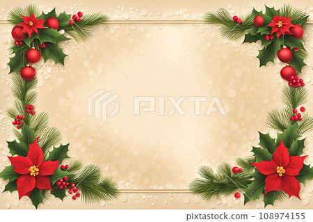 Christmas border,New year border,Abstract Christmas and new year border background or frame. 108974155