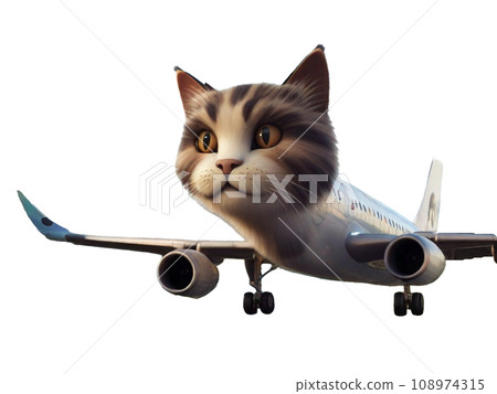 Cat airplane Nekouki Cat airplane 108974315