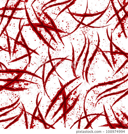 Red claw blood wounds background 108974994