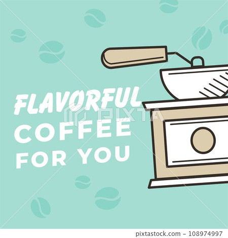 Flavorful coffee for you, cafe promotion banner Flavorful coffee for you, cafe promotion banner 108974997