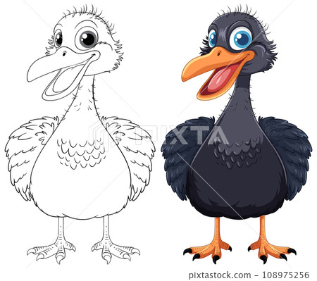 Cute Emu Bird Smiling 108975256