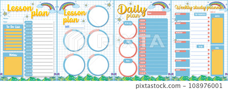 Student Lesson Plan and To-Do List Template 108976001