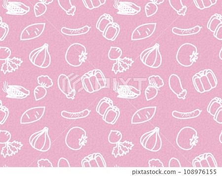 Vegetable seamless pattern B-6' 108976155