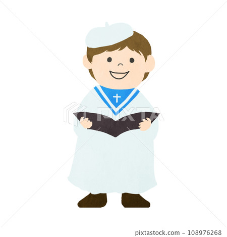 Illustration of boys in choir Illustration of boys in choir 108976268