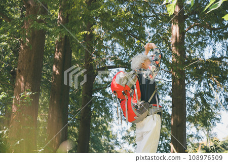 senior woman hiking senior woman hiking 108976509