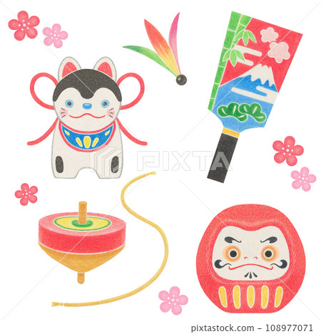 新年手繪素材 108977071