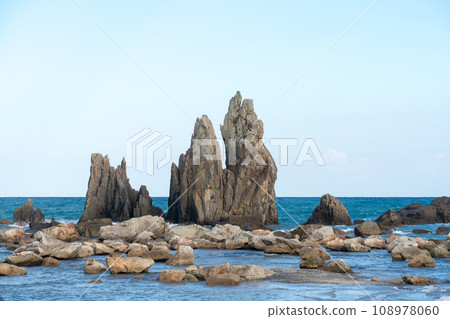 Strangely shaped rocks of Hashikui Rock Strangely shaped rocks of Hashikui Rock 108978060
