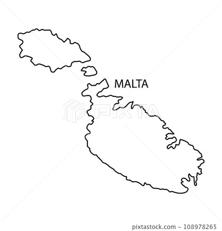Malta map icon Malta map icon 108978265