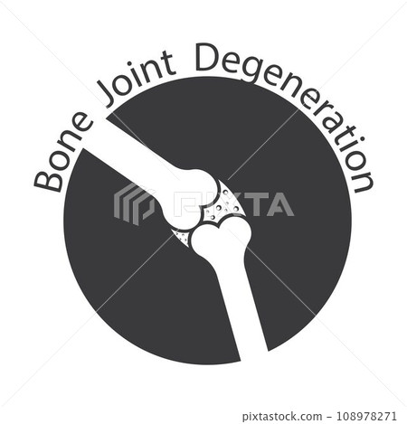 Bone joint degeneration icon Bone joint degeneration icon 108978271