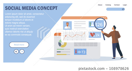 Social media. Vector illustration. Social media has facilitated worldwide connectivity and communication The diffusion information through social media platforms is rapid Messaging apps are popular 108978626