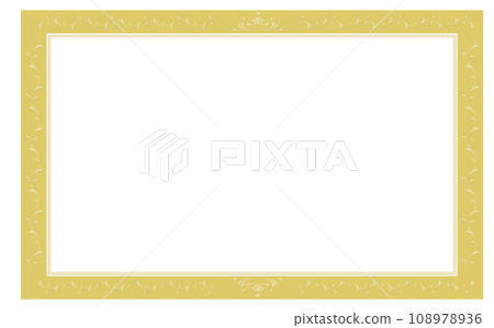 golden framed frame background material 108978936