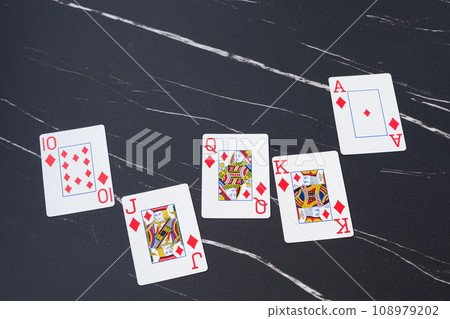 The strongest card in the game of poker, the Royal Straight Flush 108979202
