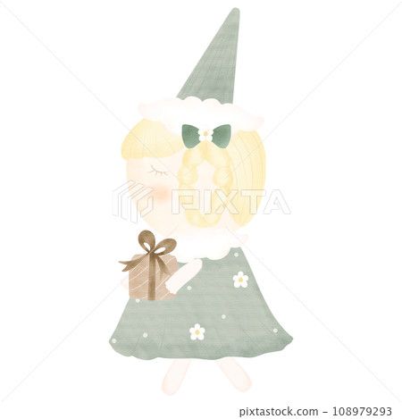 可愛的女孩和禮物 可愛的女孩和禮物 108979293