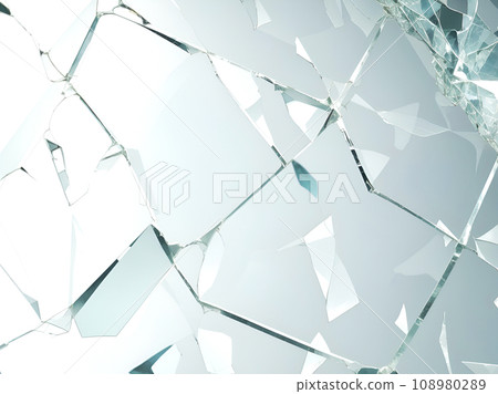 Cracked glass "AI generated image" 108980289
