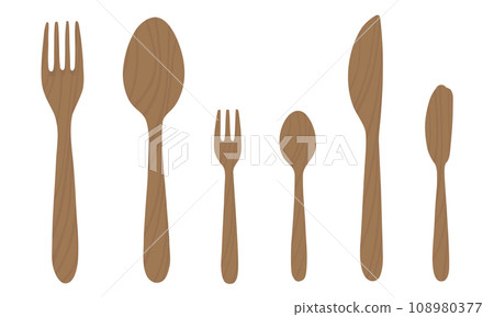 勺子 叉子 餐叉 108980377