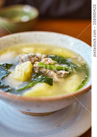 Winter potato soup with pork rib Winter potato soup with pork rib 108980428
