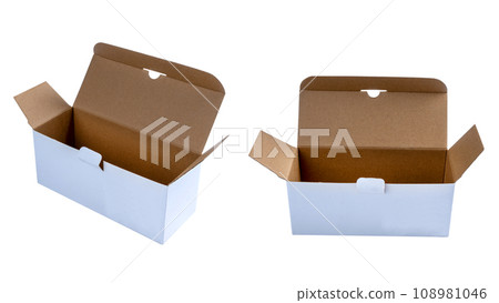 Set of cardboard boxes 108981046