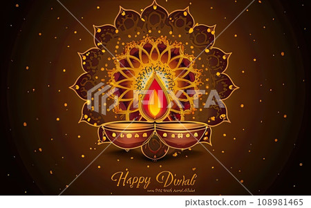 Diwali greeting post  108981465