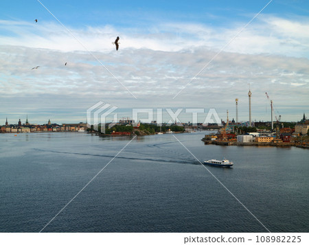 Canal coastal scenery of Stockholm, the water capital 108982225