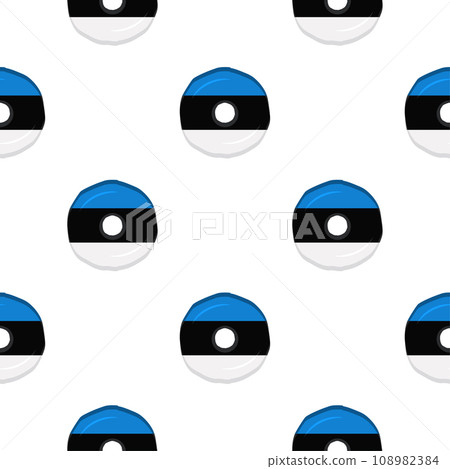 Pattern cookie with flag country Estonia in tasty biscuit Pattern cookie with flag country Estonia in tasty biscuit 108982384